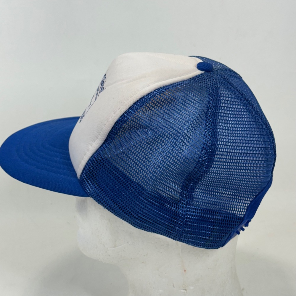 Vintage Capital Blue Velvet Transport Canton Ohio Trucker Hat Blue Snapback - Picture 3 of 7